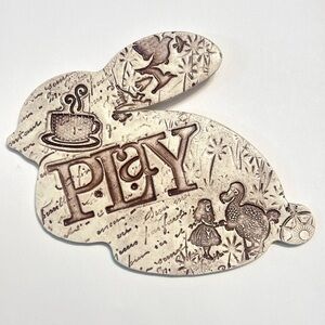 New PLAY 🎁 Alice in Wonderland Ceramic Wall Hanging Bunny Decor Dodo